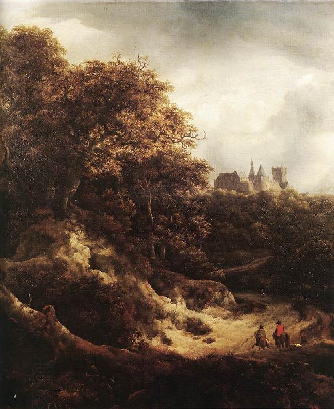 RUISDAEL, Jacob Isaackszon van The Castle at Bentheim d oil painting picture